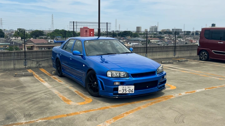 Skyline HR34 Bayside Blue2 Tokyo JDM Rental - photo 1