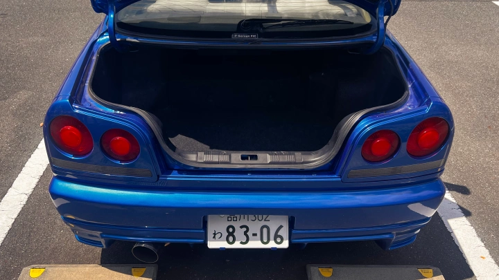 Nissan Skyline R34 HR34 Sedan Bayside Blue No. 3 Tokyo JDM Rental - photo 8