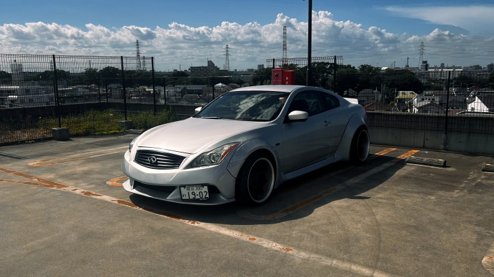 Nissan Skyline 370GT Coupe CKV36 LBWK (Infiniti G37) Tokyo JDM Rental - photo 3