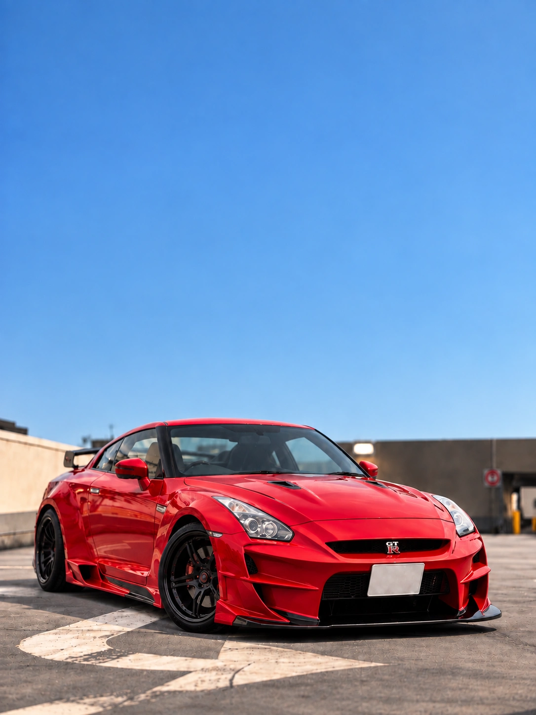 NISSAN GT-R R35 Nissan GT-R R35 Abflug Red Dragon