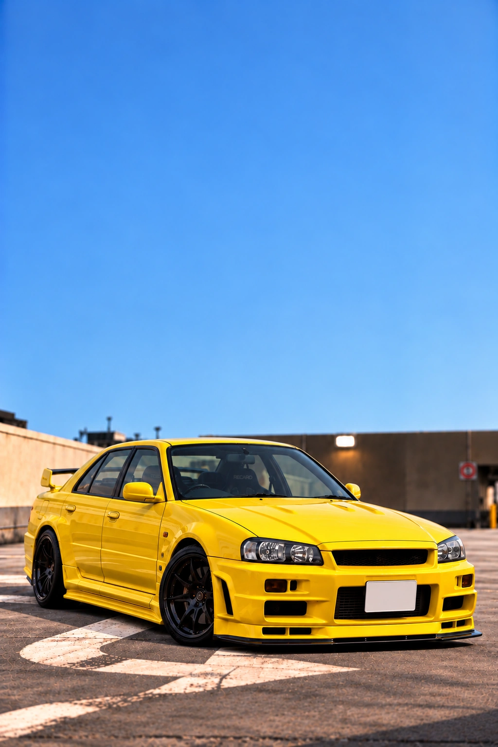 NISSAN Skyline R34 HR34 Sedan Nissan Skyline R34 HR34 Sedan Lightning Yellow