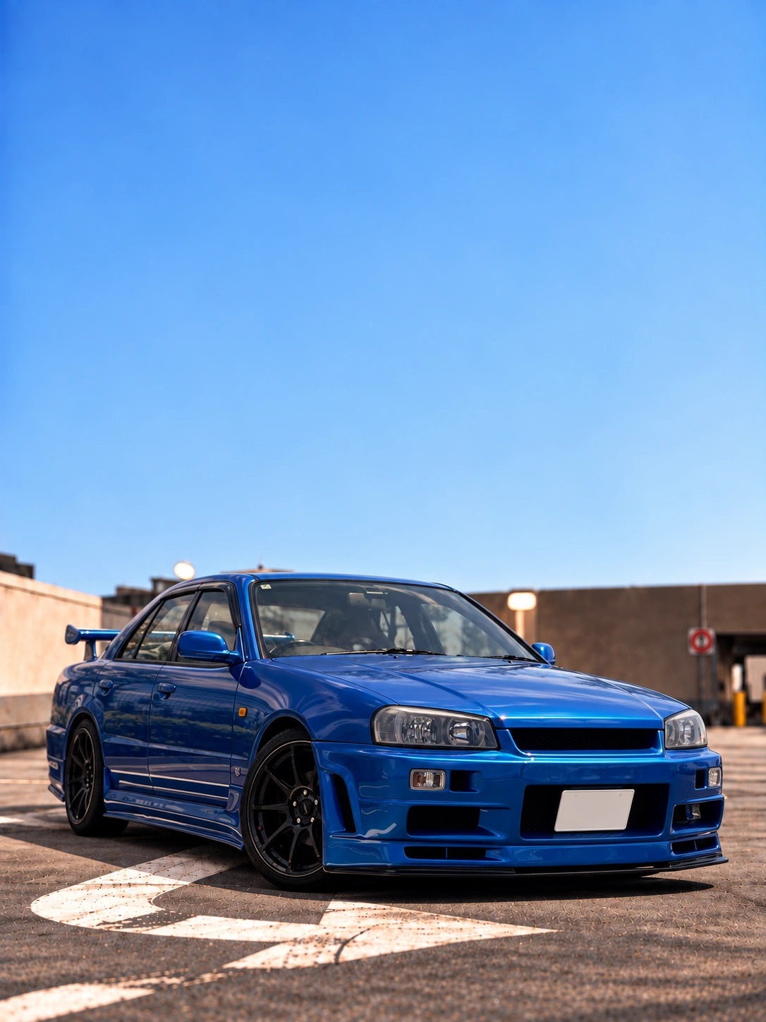 NISSAN Skyline R34 HR34 Sedan Nissan Skyline R34 HR34 Sedan Bayside Blue No. 1