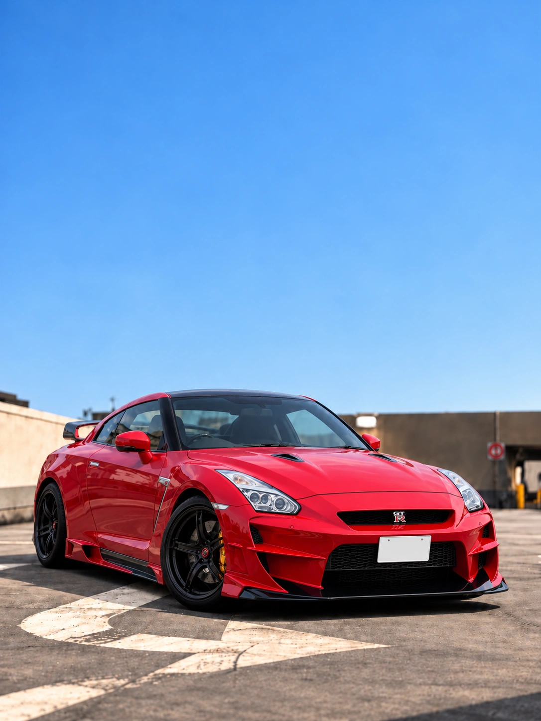 NISSAN GT-R R35 Nissan GT-R R35 Abflug Red Dragon