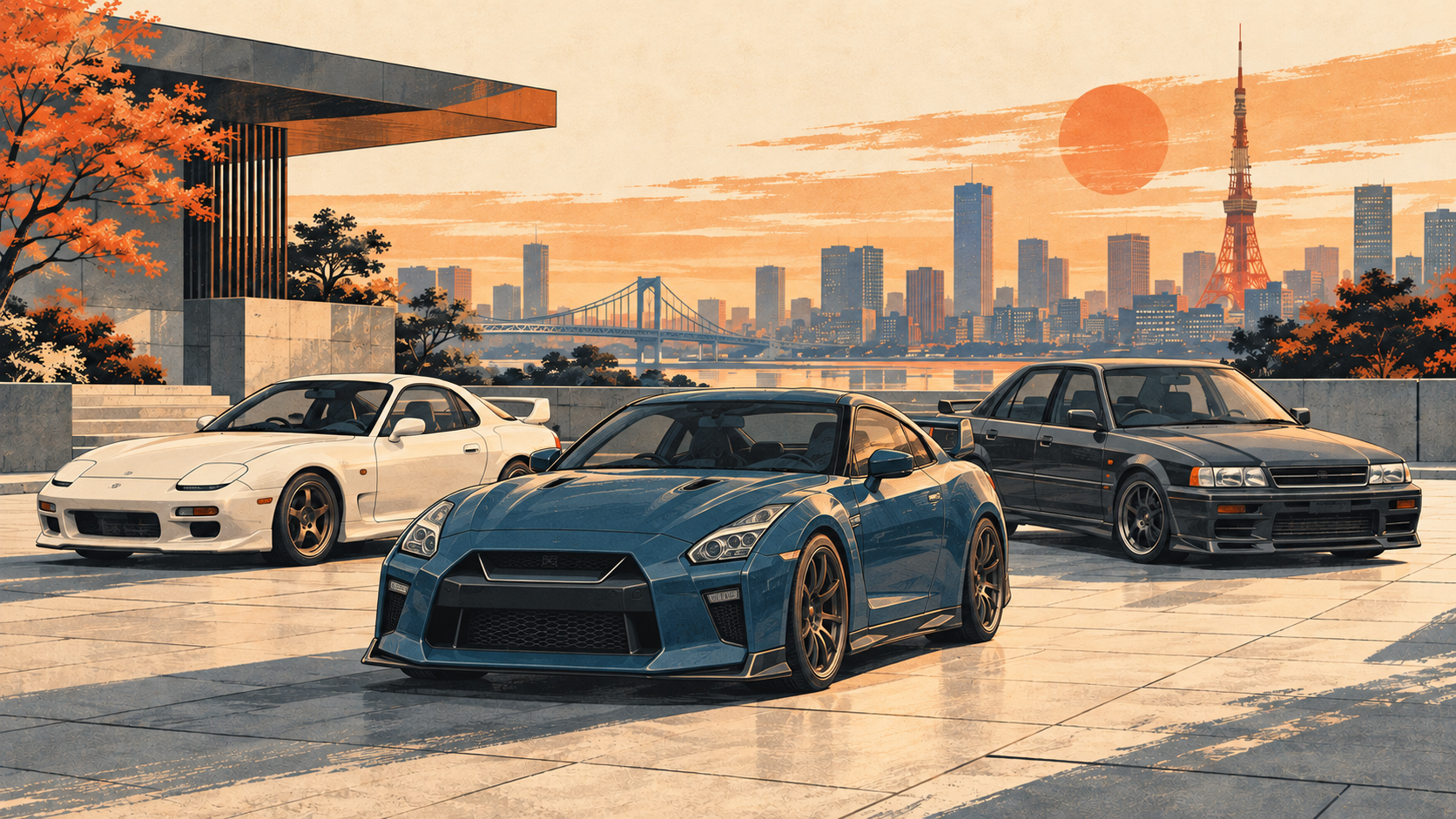 Automatic JDM Car Rental in Tokyo: GT-R, Supra or Skyline?