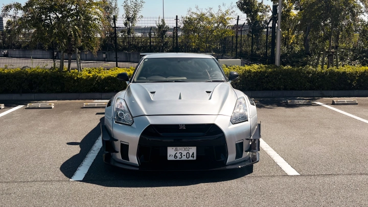 Nissan GT-R R35 LBWK 銀龍 夜間自駕之旅｜大黑 PA 2