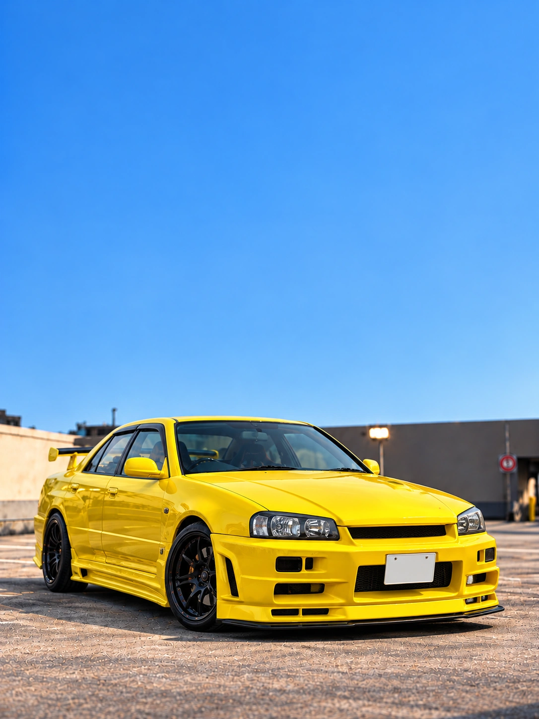 NISSAN Skyline R34 HR34 Sedan 日産 スカイライン R34 HR34 セダン ライトニングイエロー