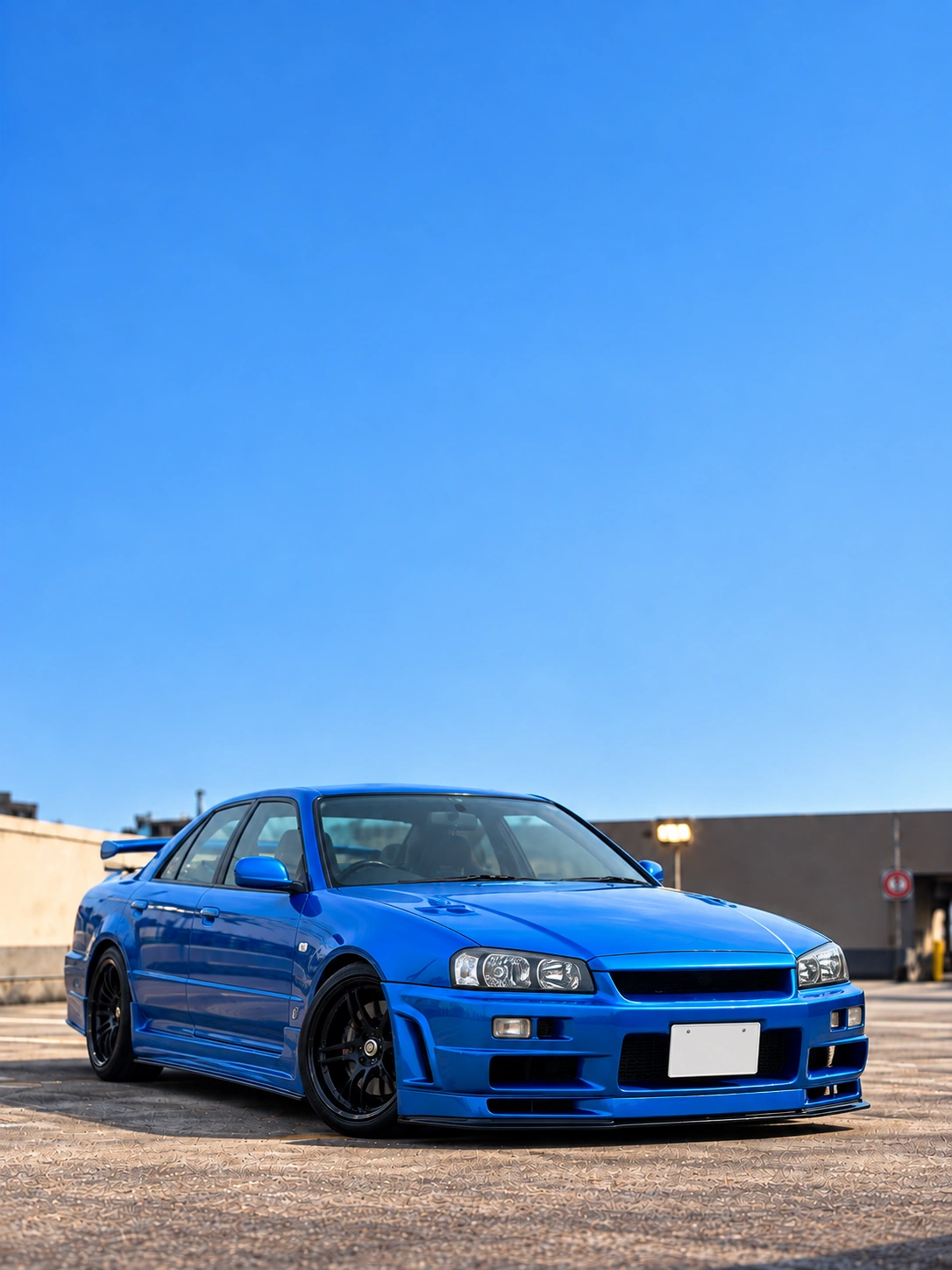 NISSAN Skyline R34 HR34 Sedan 日産 スカイライン R34 HR34 セダン ベイサイドブルー 2号車