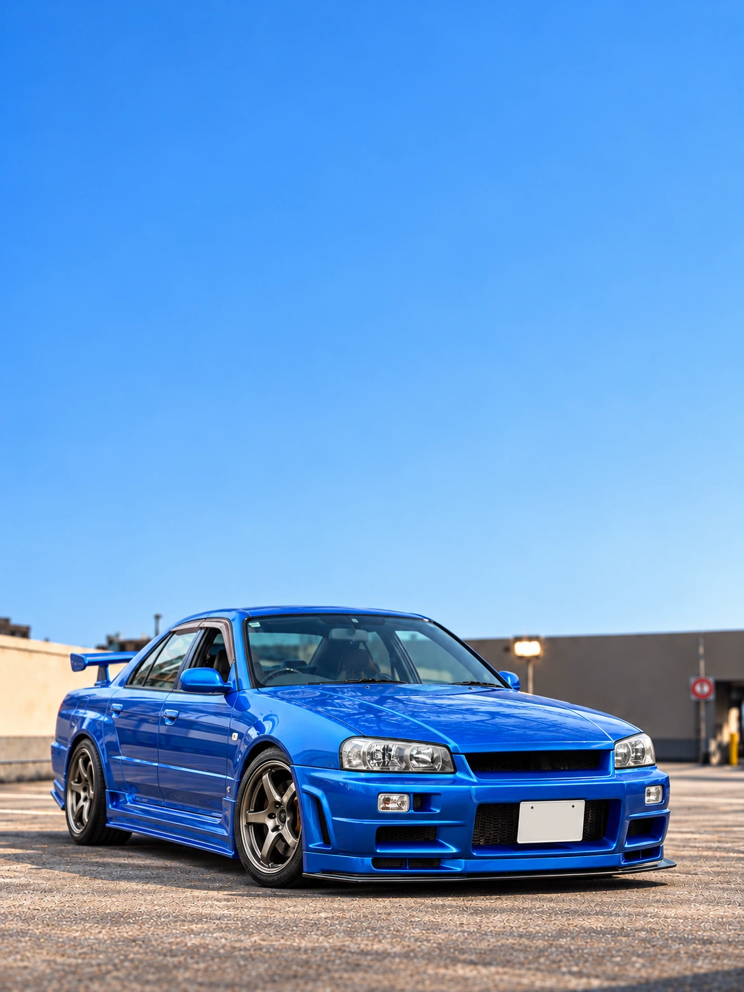 NISSAN Skyline R34 HR34 Sedan 日産 スカイライン R34 HR34 セダン ベイサイドブルー 1号車