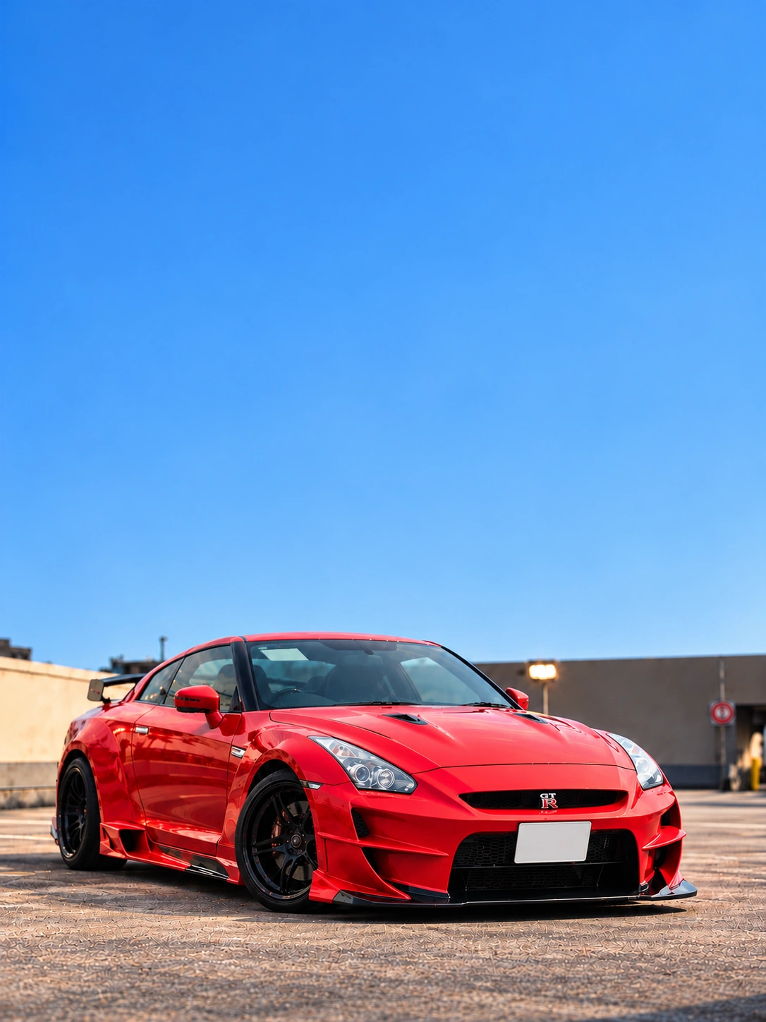 NISSAN GT-R R35 Nissan GT-R R35 Abflug Red Dragon